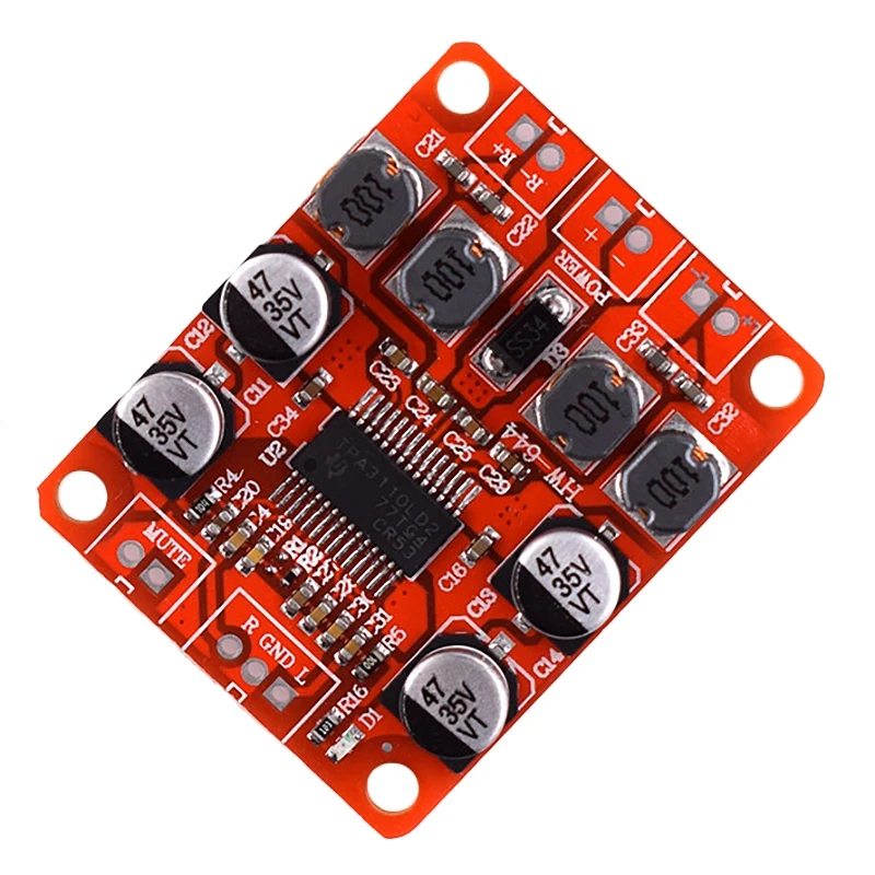 

Retail TPA3110 Digital Power Amplifier Board 2X15W 2.0 Dual-Channel Stereo Audio Power Amplifier Module Audio Amplifier