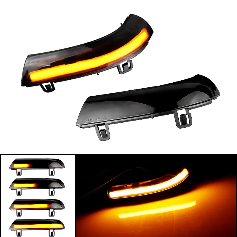Smoke LENS Dynamic Turn Signal LED Rearview Mirror Indicator Blinker Repeater Light For Volkswagen VW Golf 5 / 6 Plus 2005-2013