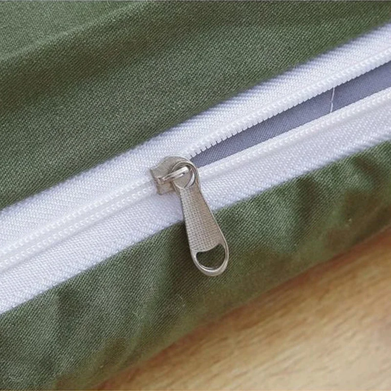 Nordic Style Zipper Mattress Cover 6 Sides Fully Enclosed Mattress Protector Removable Fitted Sheet for Student Dorm Single Bed