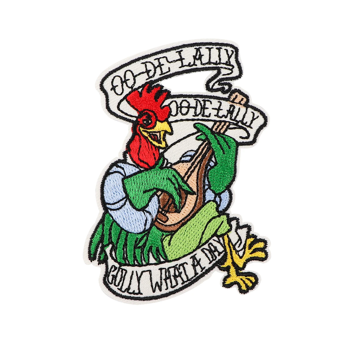 Rooster Patch Animals Embroidered Patches For Clothing Stickers Stripes Patch Iron On Patches On Clothes Decorations Gifts