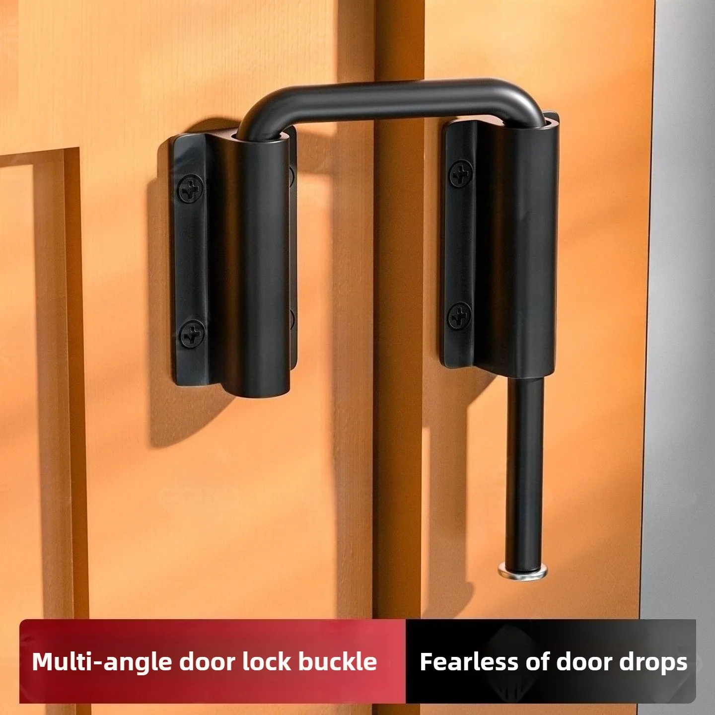 1Pc Durable Aluminum Alloy Door Latch Lock 90/180 Degree Gate Latch Safety Anti-theft Buckle Door Bolts Door Buckle Hardware