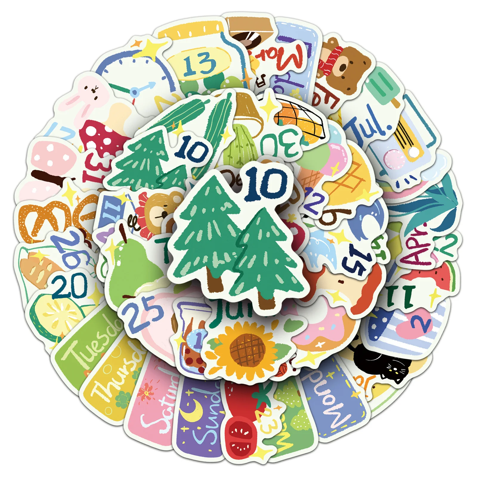 50 قطعة من ملصقات الرسوم المتحركة الممتعة على شكل حيوانات، ملصق خربش مزخرف إبداعي مقاوم للماء، هدية لعبة للأطفال، دراجة كمبيوتر محمول ذاتية الصنع