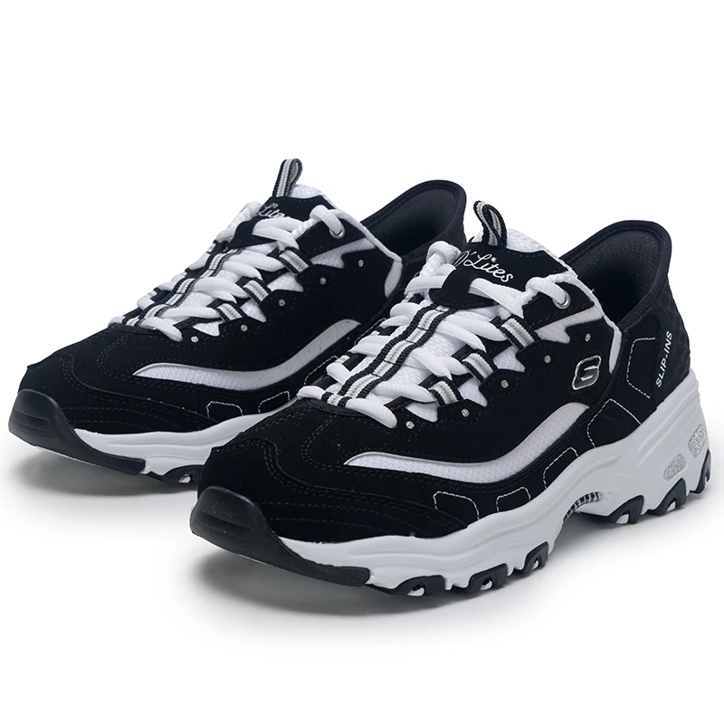 

Skechers Women's Trendy Fashion Panda Shoes, Thick-Soled Wear-Resistant Sports Shoes, Lightweight Low-Top Casual Shoes 150030-Bkw
