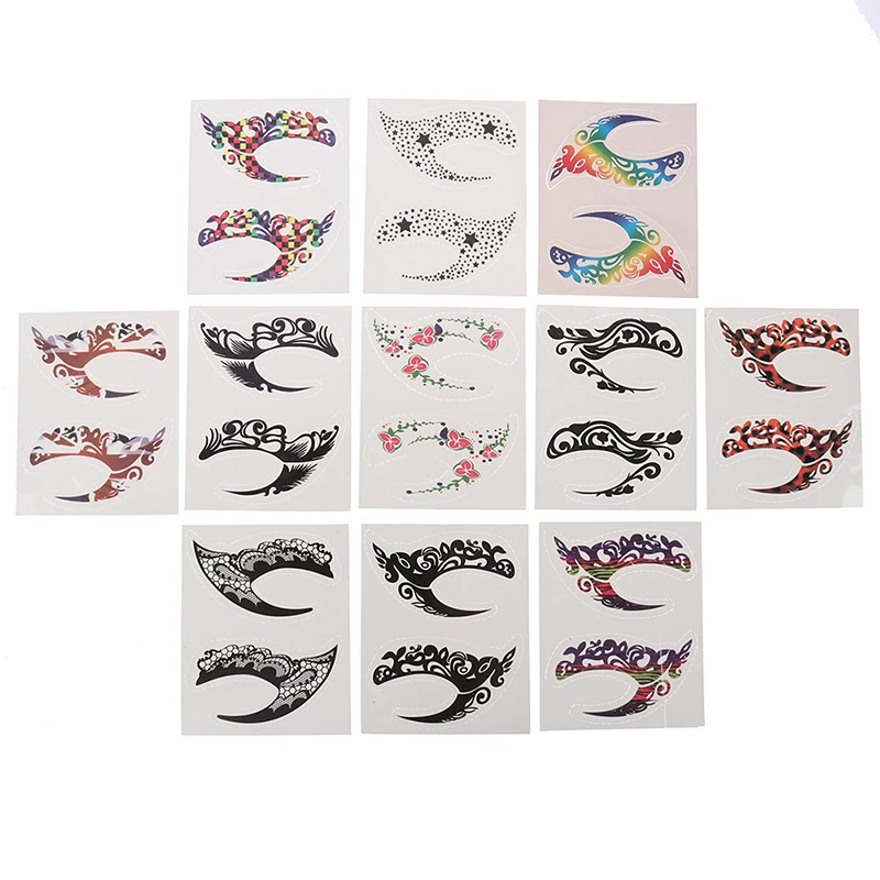 

Halloween Makeup Eye Temporary Tattoo Facial Face Transfer Sticker Beauty Supply