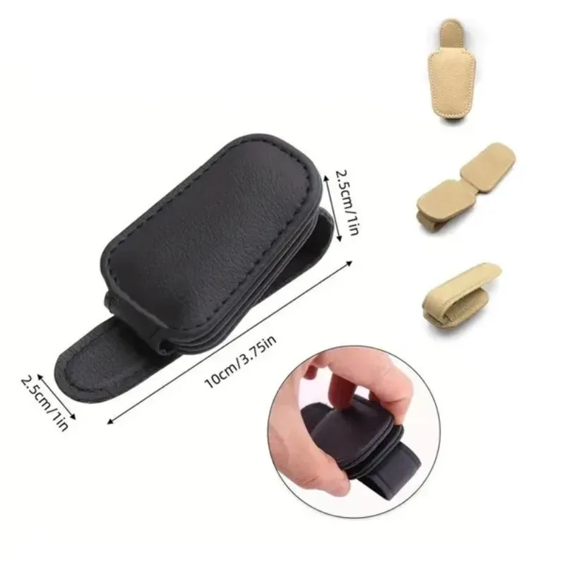 Car Sun Visor Sunglasses Clip Holder Multifunction Portable Durable Stylish Compact Easy for Glasses Tickets and Cards Clip