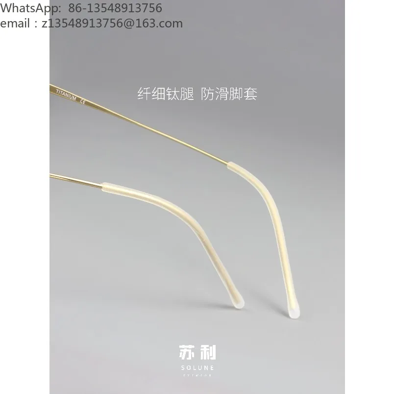 4.8G ultra-light pure titanium glasses frame, male and female literary and plain frames, supports myopia