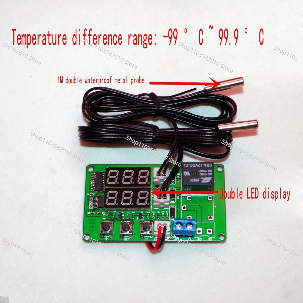 Temperature difference meter solar temperature difference controller temperature difference controller with 2 sensing lines
