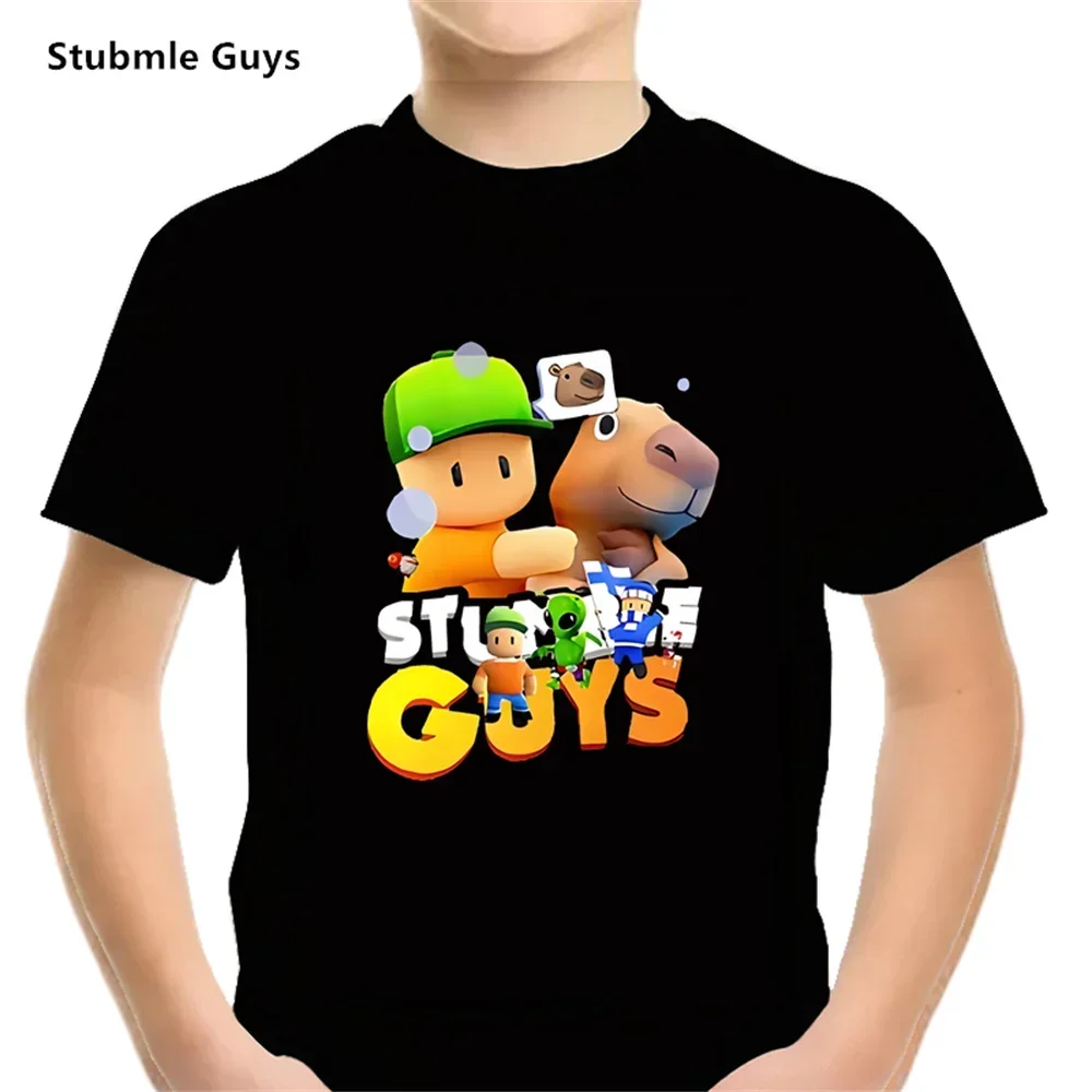 Kids Stumble Guys 3d Kids T Shirt Boys Girls Shirt Harajuku Cartoon Funny Tee Tops For Boy Girl Wednesday Children's Clothing