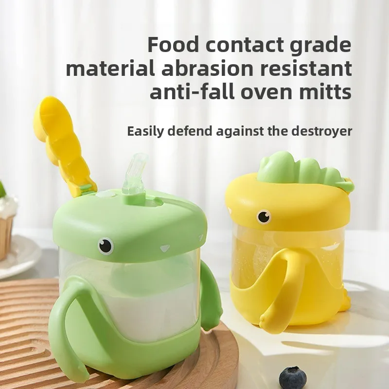 

A Children's Water Cup and Milk Cup, Household Anti-fall Straw Cup for Infants and Toddlers, Baby Training Drinking Cup