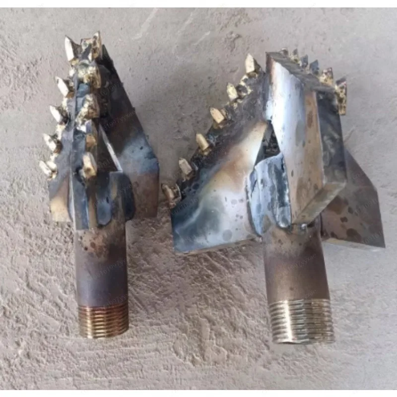 1PC Water Well Drilling Super Hard Alloy Drill Bit/Electric Drilling Rig/3 Wing Rock Drill Bit,One inch drill pipe