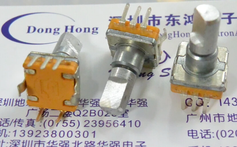 2PCS/LOT Sunway EC11 encoder positioning number 30 pulse number 15 axis length 14mm car DV with switch