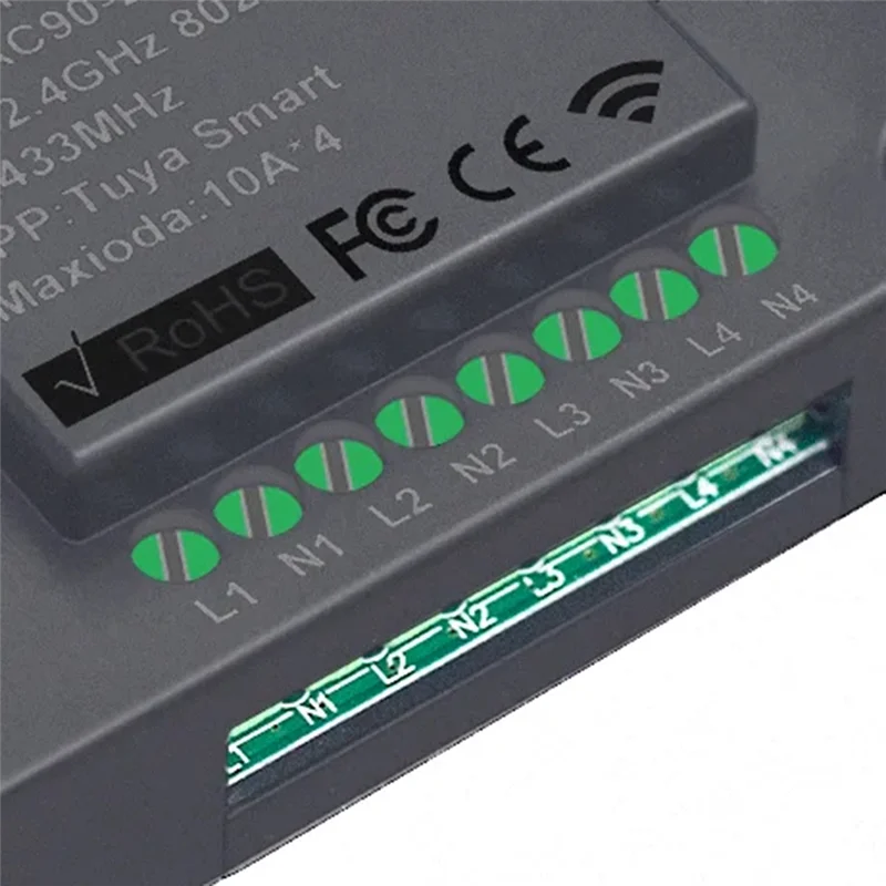 A10R 4CH Tuya Smart Switch 220V WIFI Module Remote Control 110V Receiver 10A Smart Relay For Alexa Google Home Light Switch