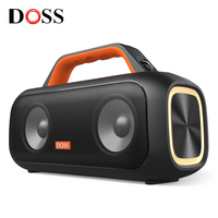 DOSS Portable Bluetooth Speaker 60W Powerful Stereo Bass Subwoofer SoundBox IPX6 Waterproof TWS Pairing Wireless Outdoor Speaker