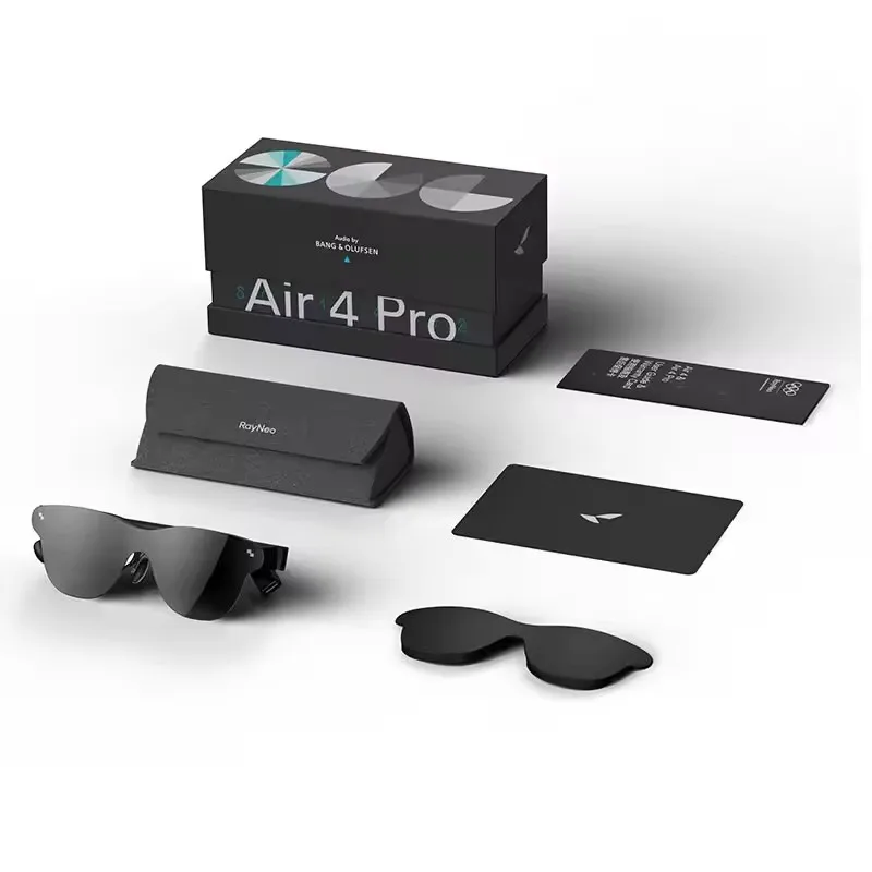 Rayneo Air 4 pro Smart AR Glasses 3G Voice Control IPX-5 Waterproof 4K Video Capture Head-Mounted XR Support DP Agreement