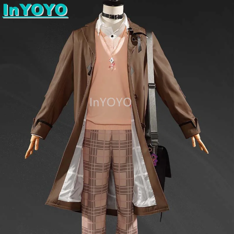 InYOYO Shoto Shxtou Cosplay Costume Vtuber New Clothes Fashion Cool Handsome Uniform Role Play Halloween Party Outfit Men S-XXL