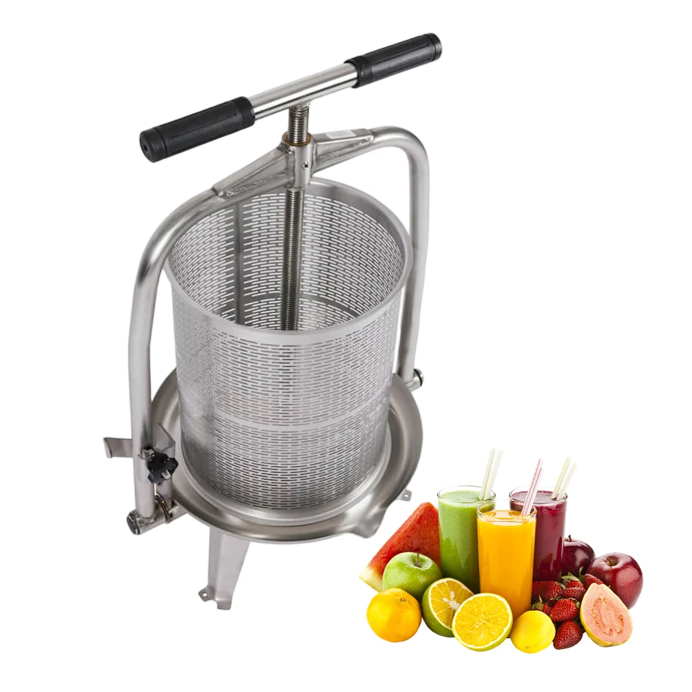 Hot Selling Large Capacity Quick Clean up Stainless Steel Fruit and Wine Press Basket