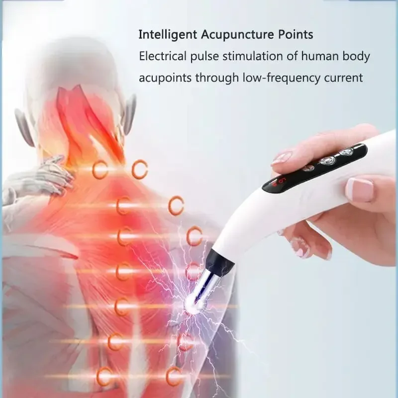 

Electric Acupuncture Pen Pain Relief Therapy Healing Biological Microelectric Pulse Muscle Deep Tissue Massage Pen