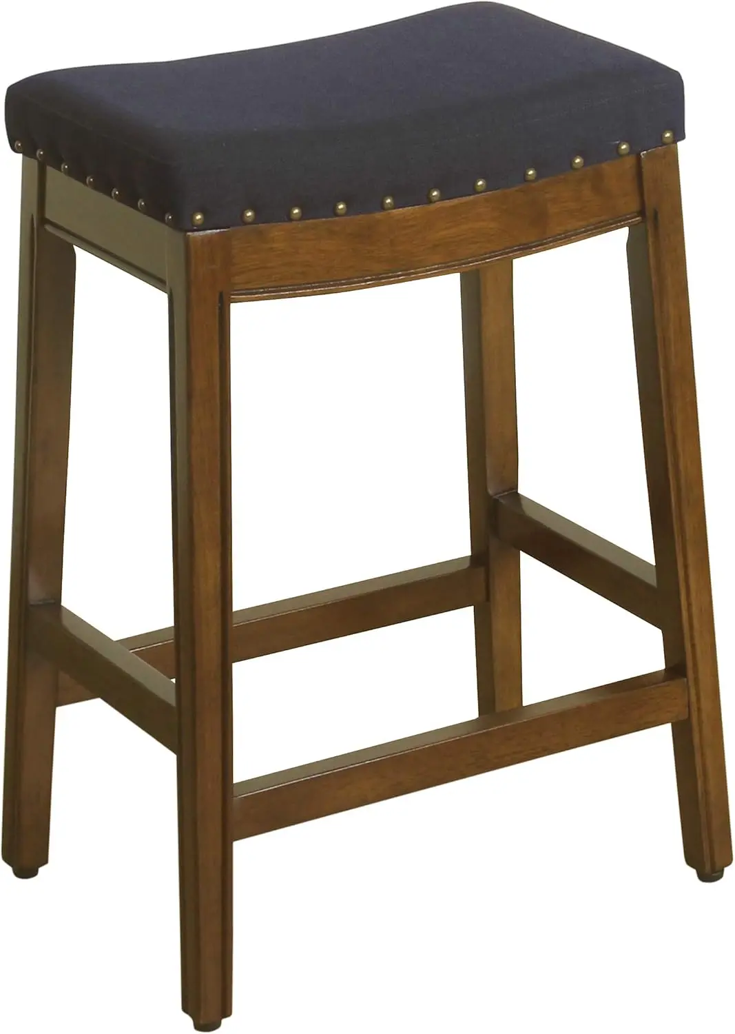 

Home Decor | Backl Nailhead Trim Counter Height Bar Stools | 24 H Bar Stools | Decorative Home Furniture (Blue Tweed)