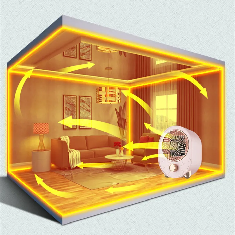 2022 New Electric Fan Heater 1000W Multifunctional Fan Cooler Fan Household Warmer 220V Heating Warmer For Room Office Warm Heat