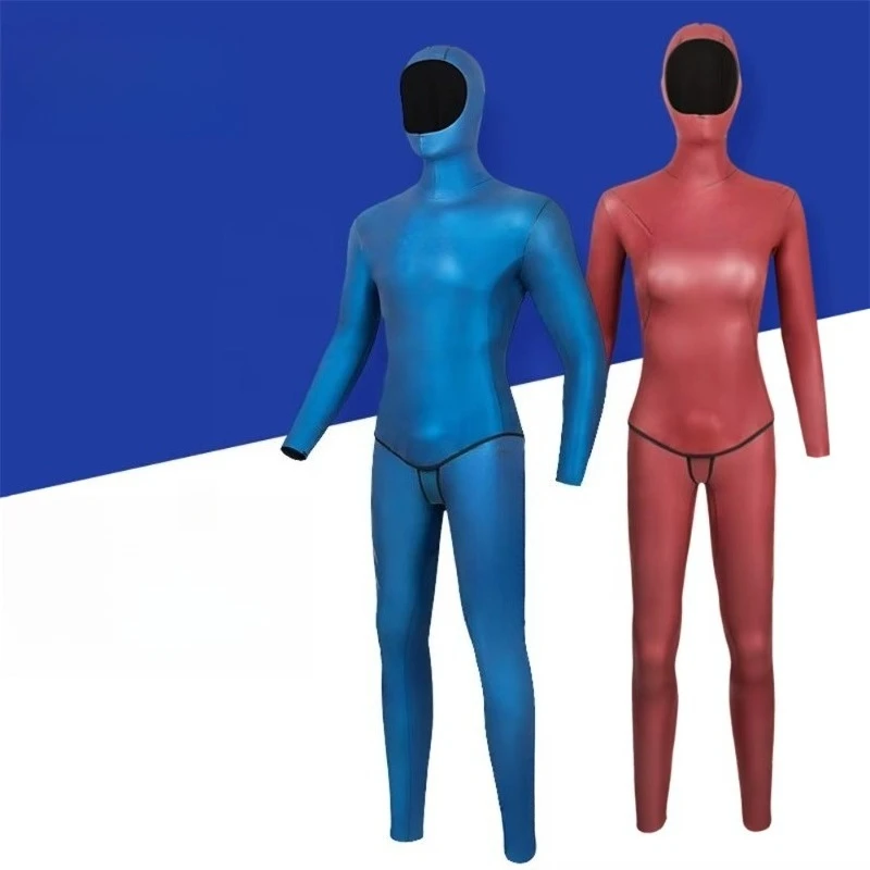 Newest Two Piece Neoprene Custom Colorful Super Stretchy Yamamoto Glide  Woman Freediving Wetsuit