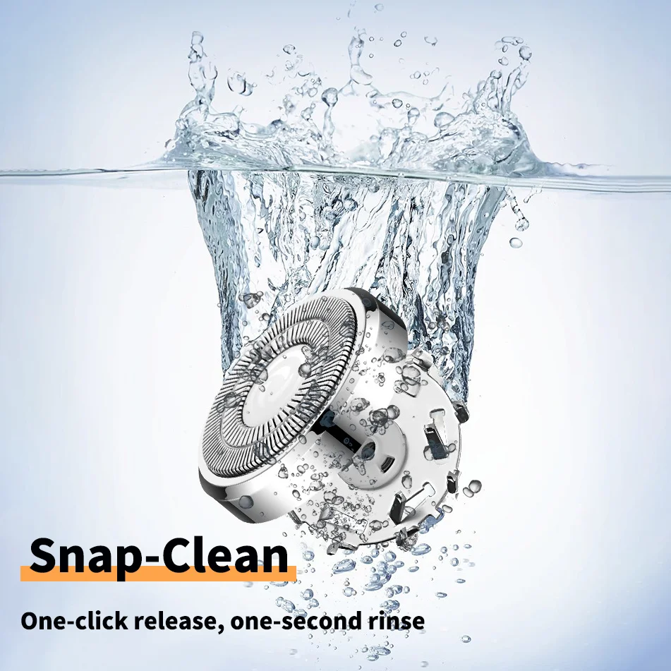 Elektrisch scheerapparaat voor mannen Mini-reisscheermachine Wasbaar Draagbaar Baardtrimmer voor heren Scheermes USB Oplaadbaar en wasbaar