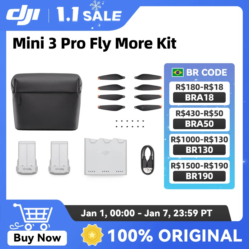 DJI Mini 3 Pro Fly More Kit Two-Way Charging Hub  For DJI Mini 3 Pro two Intelligent Flight Batteries Original In Stock