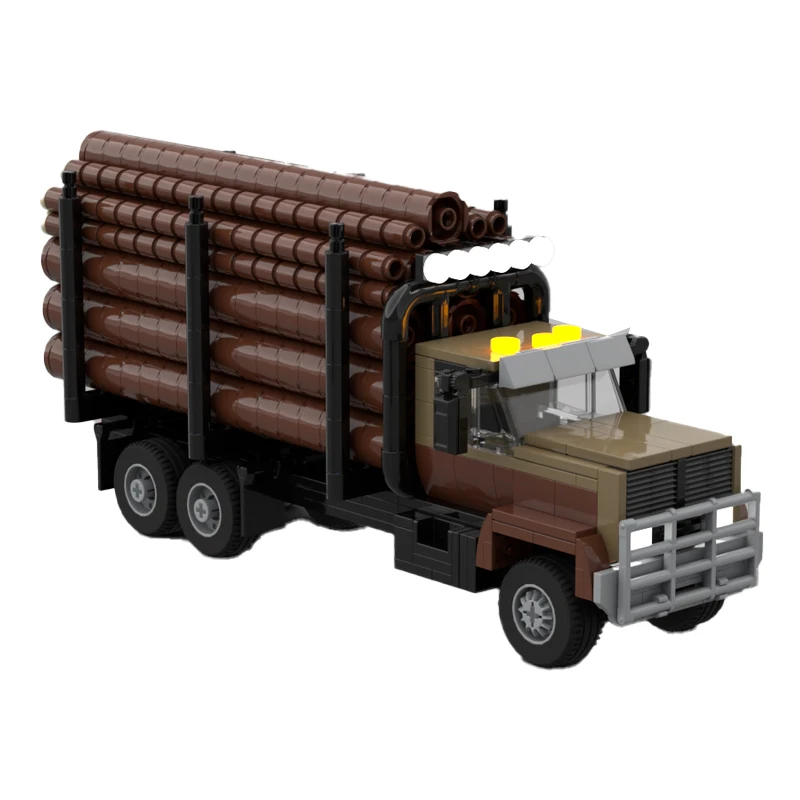 802 PCS Customize Chevrolet Kodiak C70 Log Truck MOC Vehicle Model Custom Building Blocks Assembly Educational Toy Gift For Kids