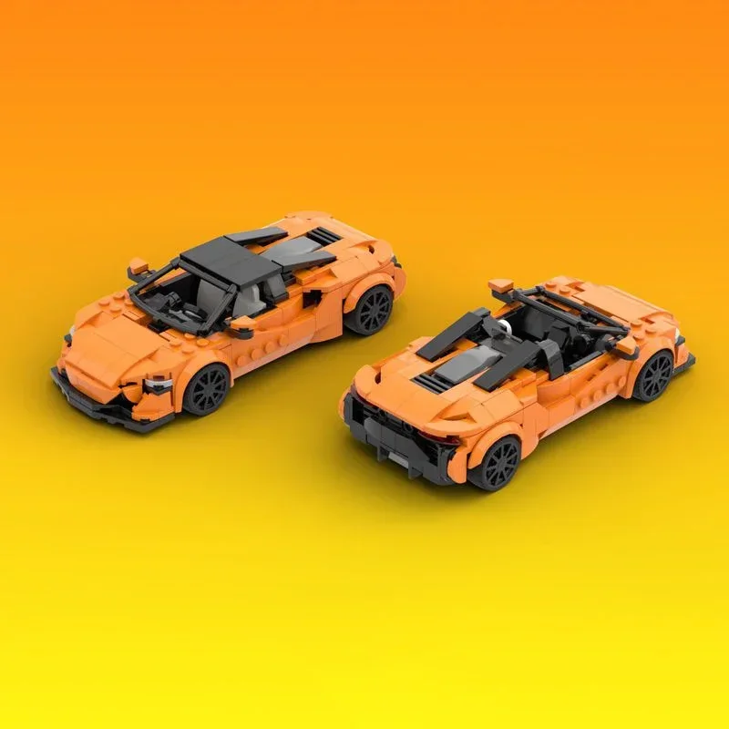 Two Forms City Cars Model Moc Building Blocks Technology Modular Champion Speed Cars DIY Sets Assembly Holiday Toy Gifts