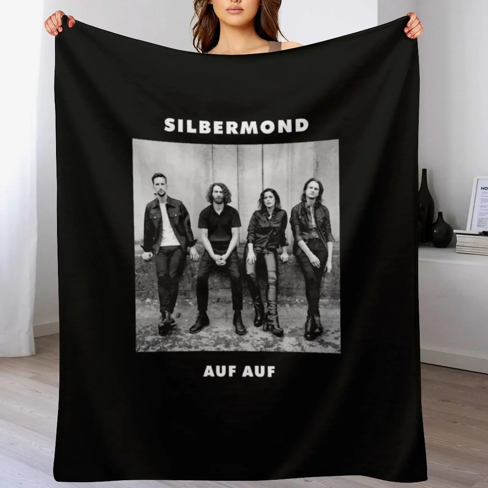 

SILBERMOND BAND AUF Throw Blanket Travel bed plaid Luxury Brand Camping Blankets