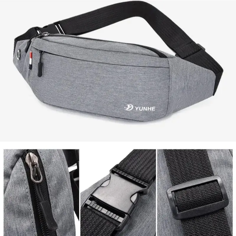Men Waist Bag Pack Purse Casual Large Phone Belt Bag Pouch Women's Travel Phone Bag Fanny Banana Bag Hip Pockets view 5