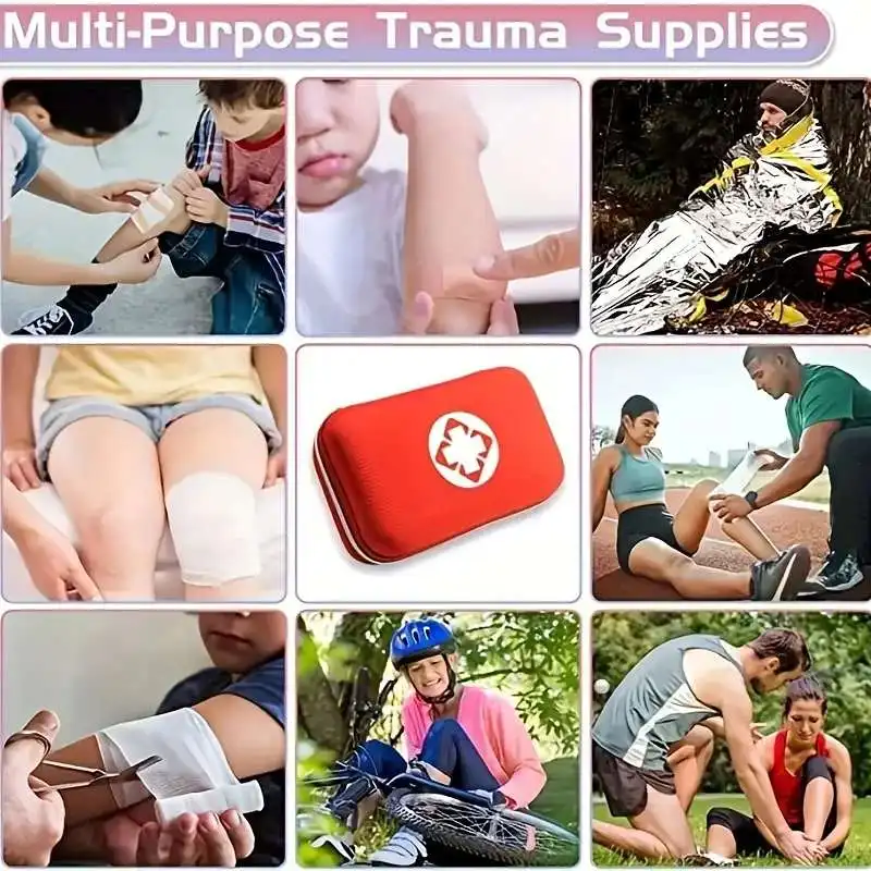 First Aid Kit Multi-purpose Emergency Medical Portable Medical Bag Outdoor Multi-functional First Aid Bag Home Emergency Bag