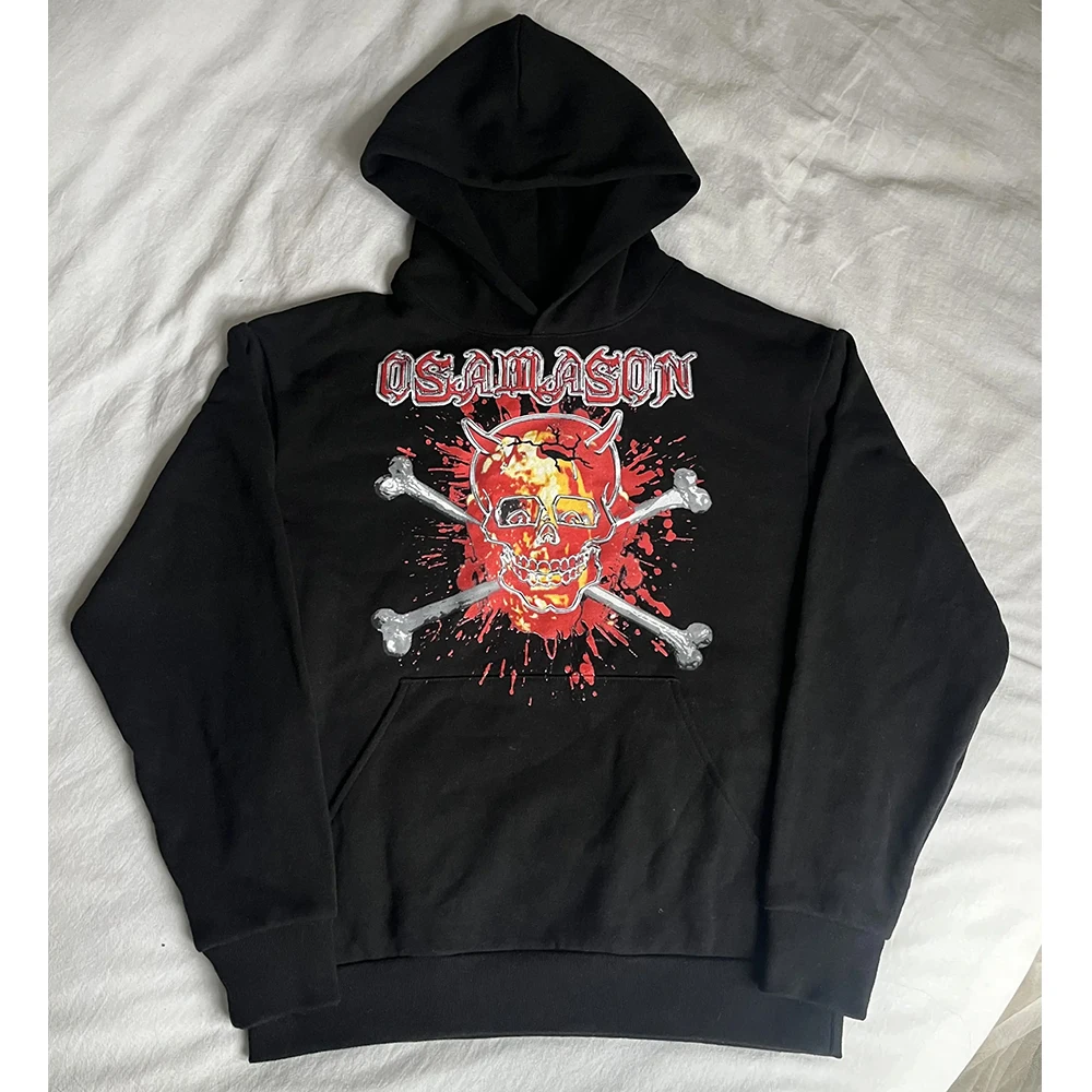 

Толстовка с капюшоном OsamaSon Going Dumbo Signed Tour, ограниченная серия, толстовка с принтом, повседневная свободная посадка, длинная све, молодежная мода