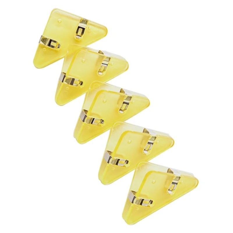 5 szt. Narożne spinacze do papieru, małe klipsy do dokumentów, uchwyt na notatki, trójkątne spinacze do papieru, 5 szt. trójkątnych narożnych spinaczy do dokumentów, klips do dokumentów N