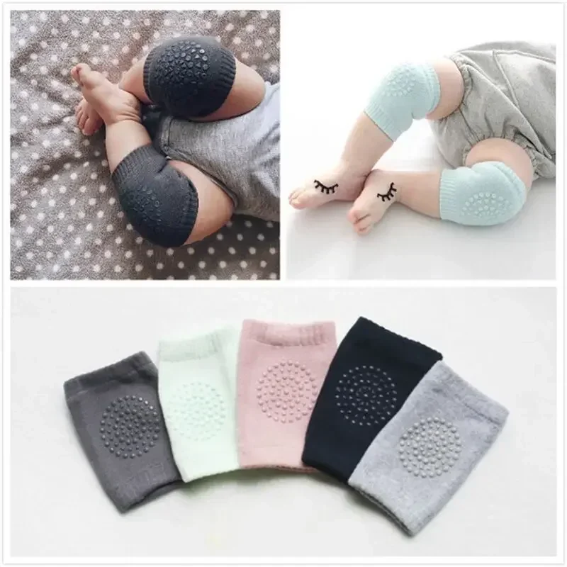 1-3Years Cotton Baby Crawl Protector Anti Slip Knee Pads Safety Crawling Elbow Cushion Infants Toddlers Knee Pad