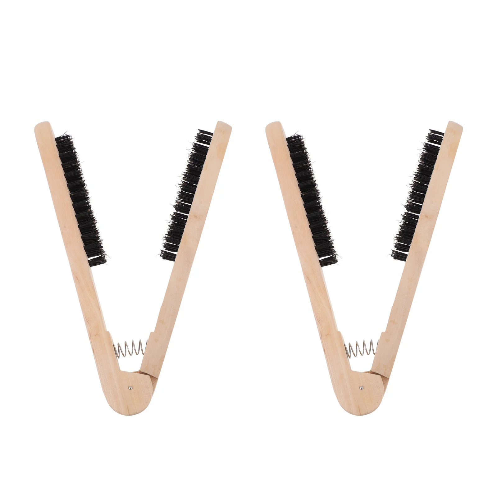 2 قطعة مشط فرد الشعر الخشبي لطيف على الشعر مكافحة ساكنة مزاجه المهنية تعزيز استقامة مشط