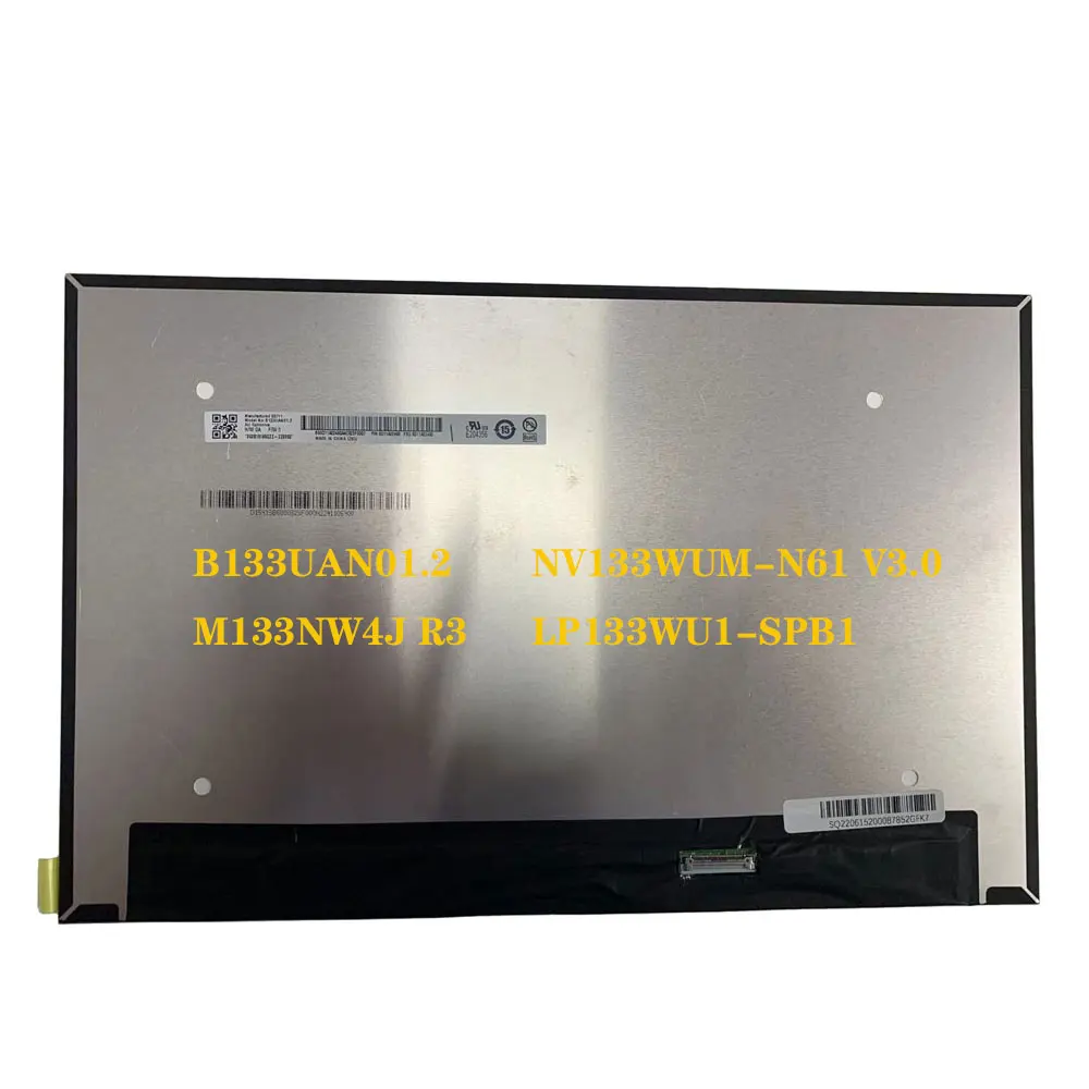 Laptop LCD Screen B133UAN01.2 M133NW4J R3 NV133WUM-N61 V3.0 LP133WU1-SPB1 For Lenovo ThinkPad X13 Gen 2 IPS 1920x1200 LED Pan