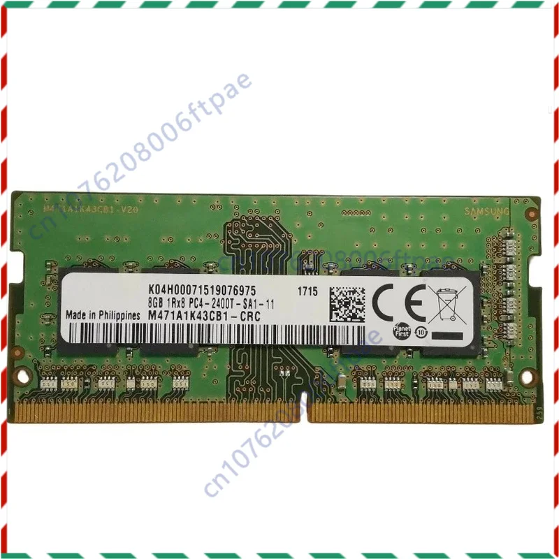 عصا ذاكرة الكمبيوتر المحمول Samsung 8g ddr4 2400، رقم الجزء M471A1K43CB1-CRC #1