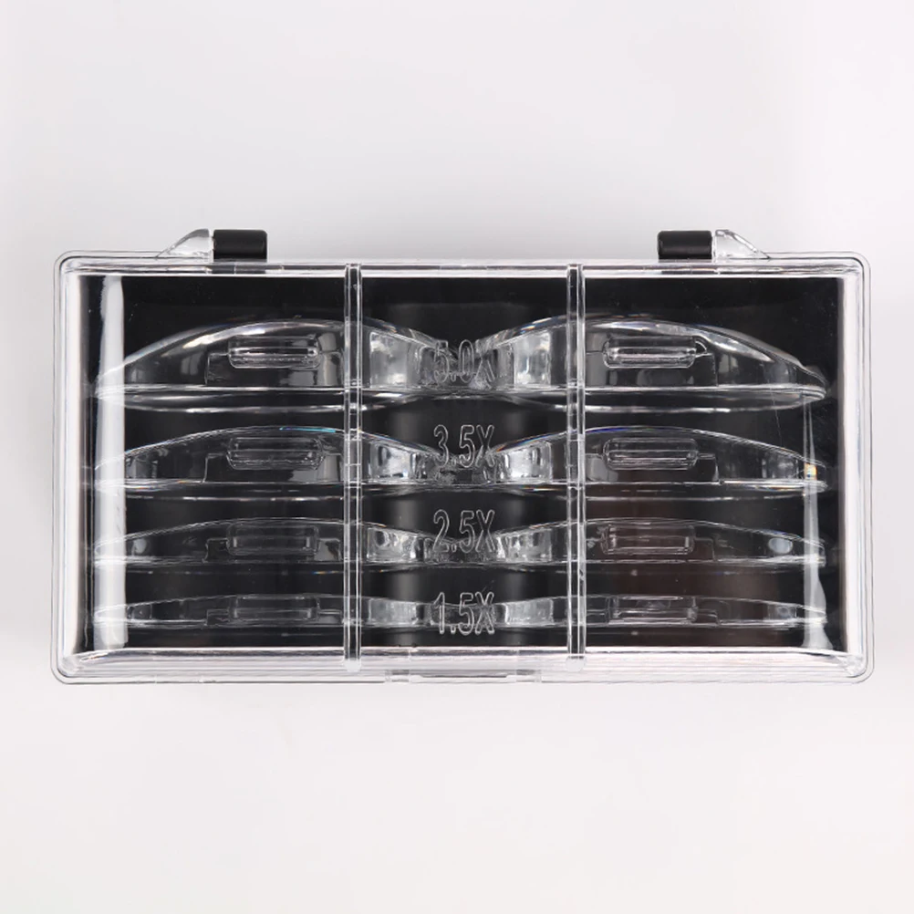 1 pçs cabeça montada lupa óculos led luz mãos livres para leitura desenho alfaiataria trabalho lupa lupas