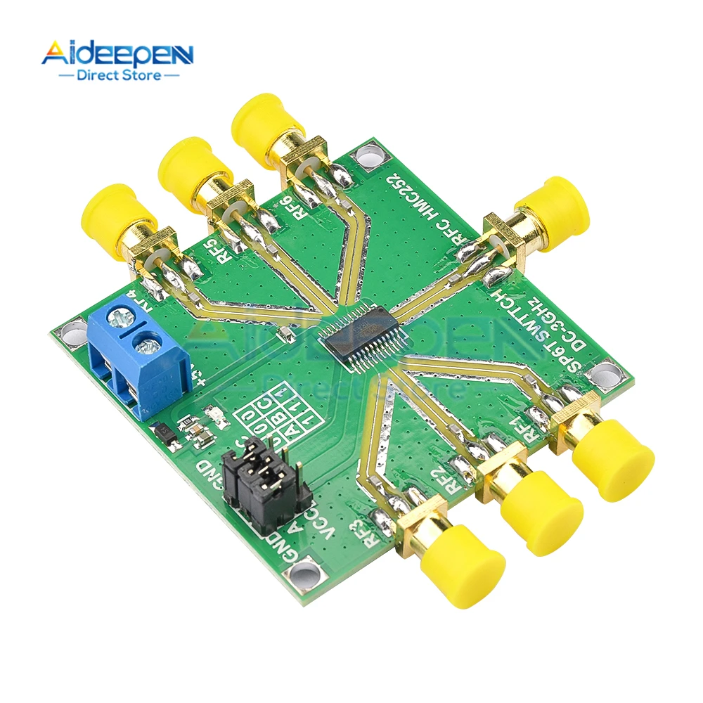 Nieodblaskowy moduł przełącznika RF Moduł przełącznika RF Jednobiegunowy 6-rzutowy nieodblaskowy element elektroniczny HMC252 DC-3 GHz