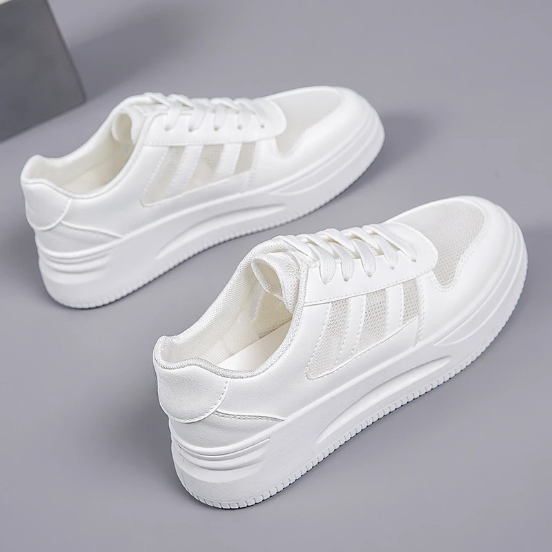 

Breathable Thick Bottom Lightweight Small White Shoes Women 2024 New Summer Explosive Mesh Casual Sports Shoes