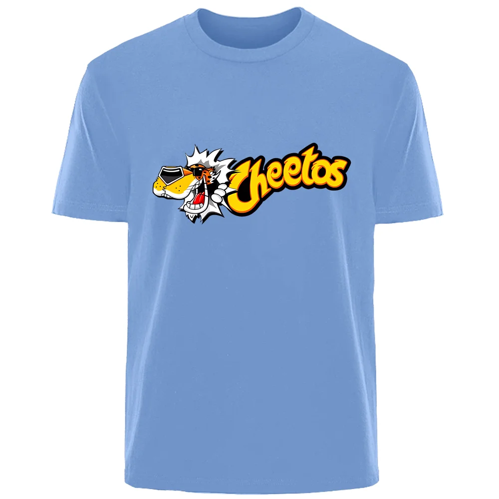 Creative Fun Cheetos Printed summer High Quality Men 100% cotton comfortable breathable casual T-shirt men outdoor street wear