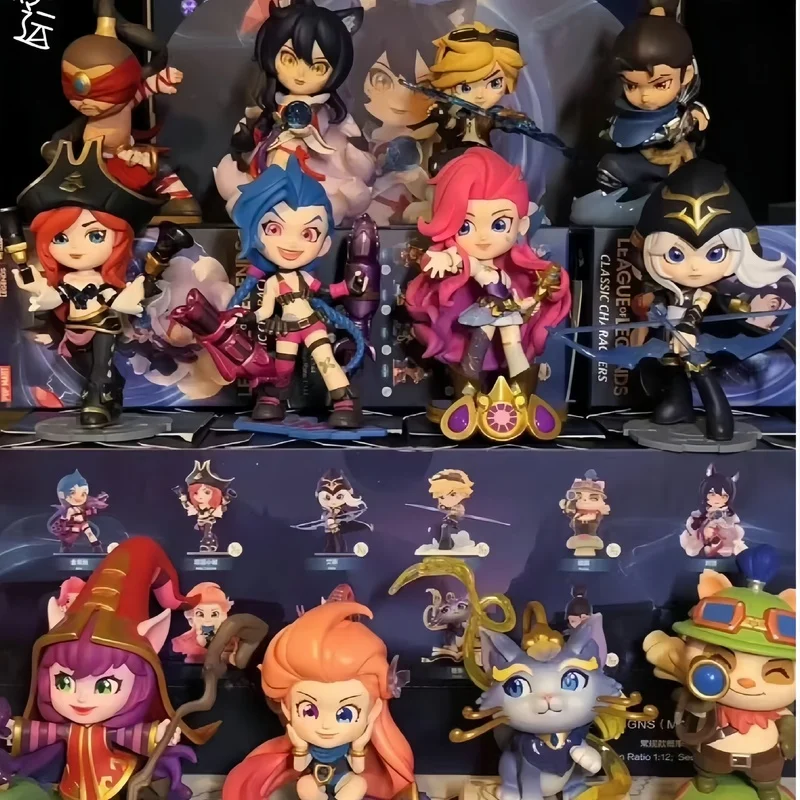 Original Lol League Of Legends Classic Character Series Jinx Anime Figure Model Toy Doll Room Decoration Birthday Gifts Toys