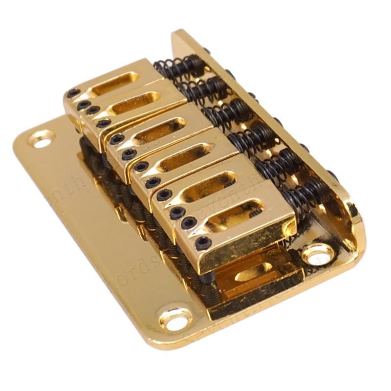 Ein Satz silber-goldener E-Gitarrensaiten, Sattel, Top-Load-Hardtail-Brücke, Zubehör für Musikinstrumente – Detail 3