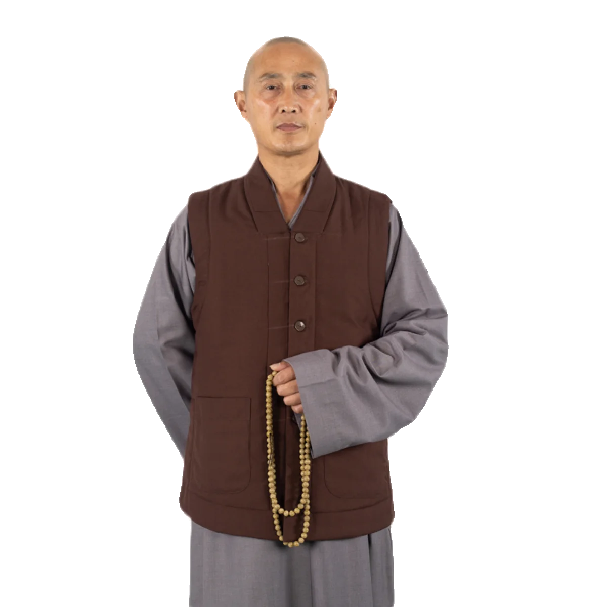 Winter Vest for Buddhist Robe Shaolin Kung Fu Uniform Meditation Suit Wushu Martial Arts Clothes for Men and Women