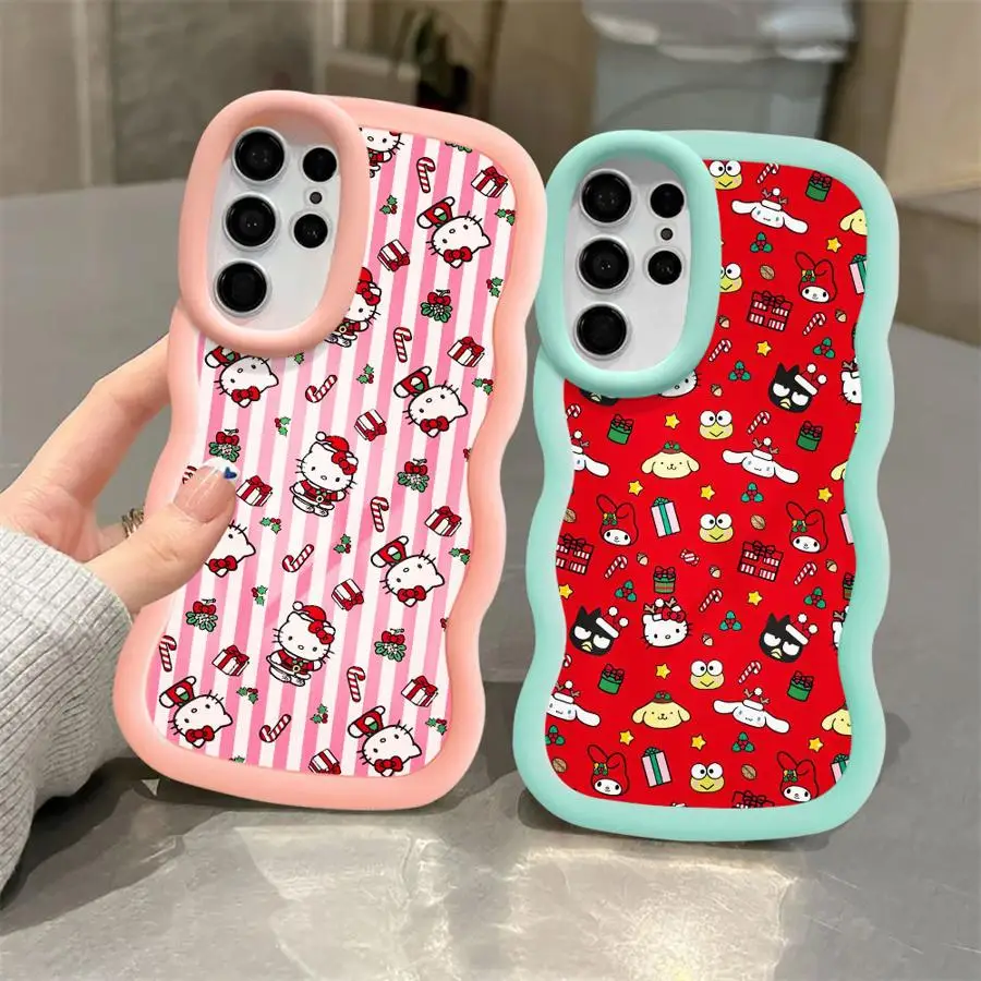 Soft Phone Cover Case for Samsung Galaxy S21 S20 FE S24 S22 Ultra S25+ S24+ S25 S23 Plus Kuromi Pochacco Melody