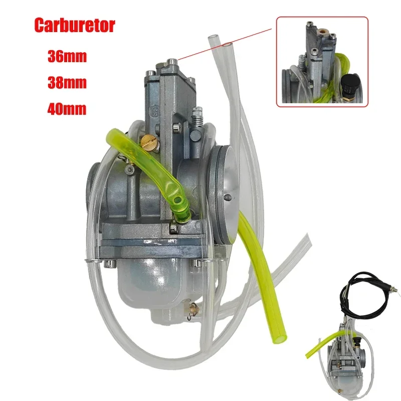 38mm 40mm 36mm Lectron Carburetor For Ktm exc 250 Yamaha YZ250F KX250F RMZ250 CRF250R CRF450R 2T Adjustable Powerjet Carburador