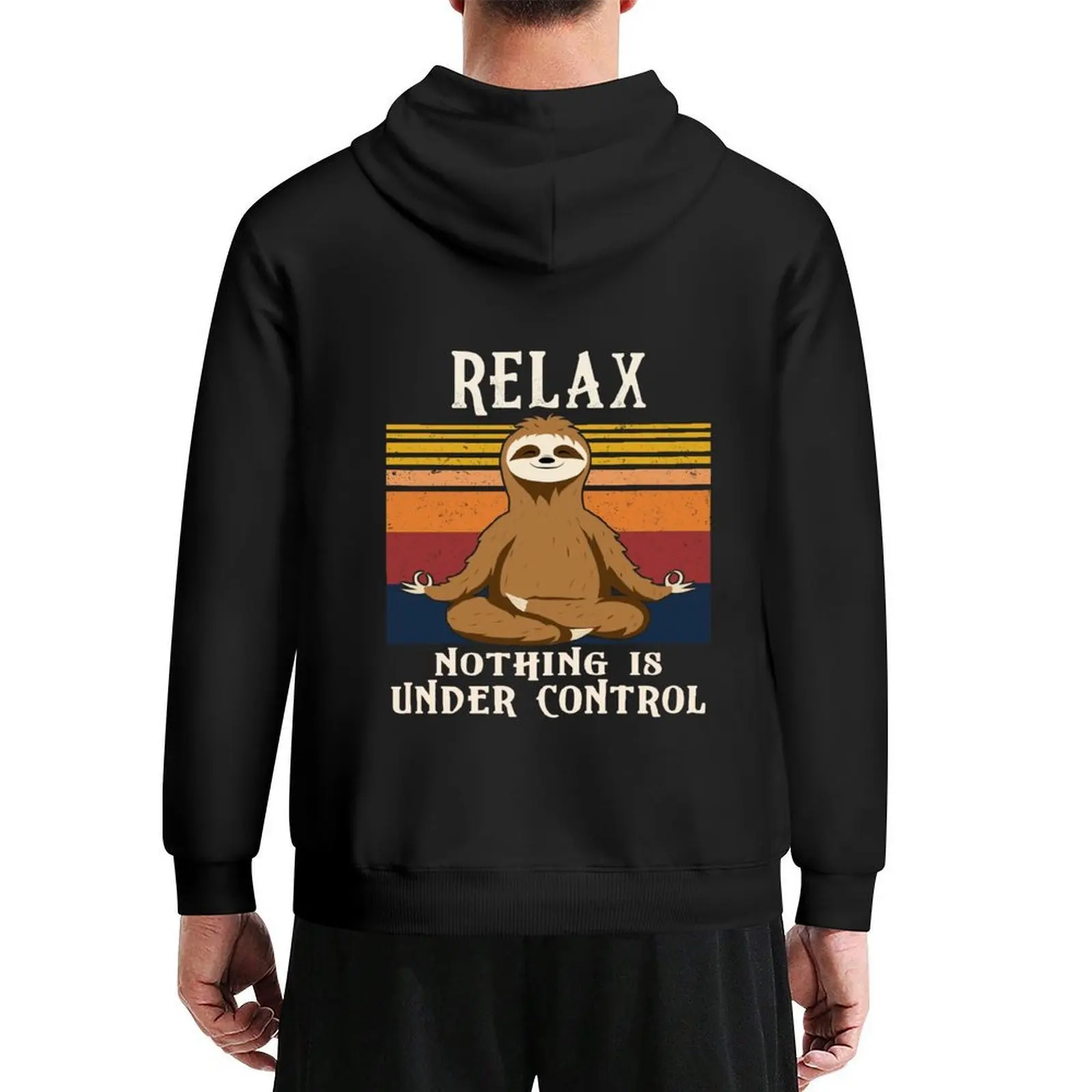 

Funny Sloth Yoga Retro Vintage Gift Hoodie men's sweat-shirt korean autumn clothes anime clothing mens clothes big size hoodie