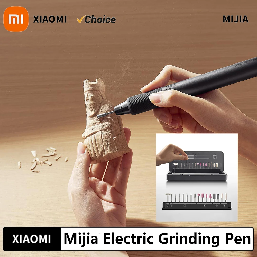 

XIAOMI MIJIA Mini Drill Handheld Electric Engraving Pen Rotary Carving Tool Kit for Polishing Grinding Machine 2cm Slim 22000r/m