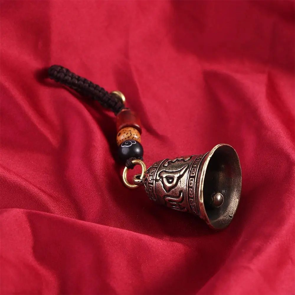 

Good Luck Brass bell Lucky Rope Lanyard Pendants Car Accessories Tibetan Buddhism Car Key Chain Car Key Chain Key Rings Keyfob