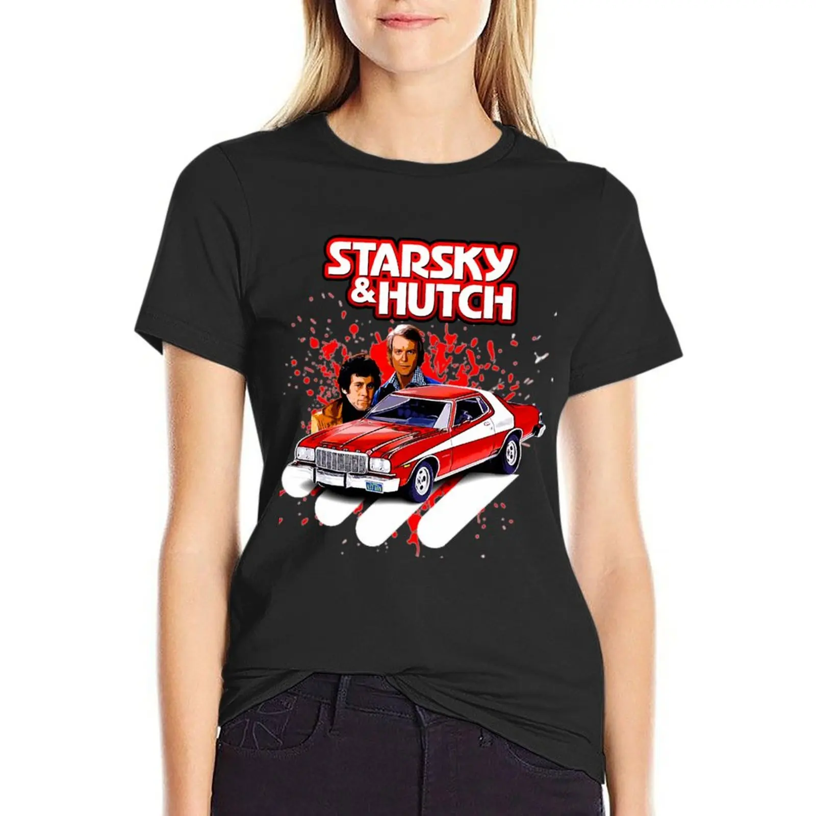 

Starsky and Hutch TV series T-Shirt lady clothes female Blouse funny ariat shirts for Women
